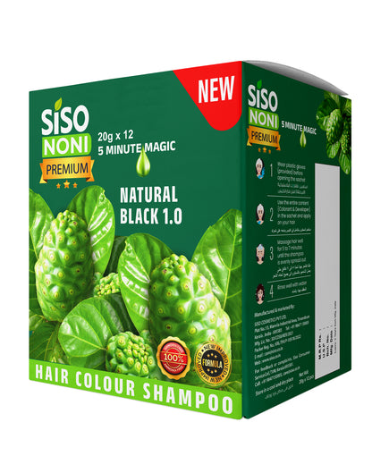 Siso Premium Noni Black Hair colour shampoo