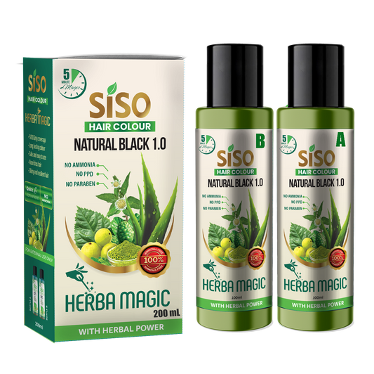 HerbaMagic Hair Color - Hair Bonding Technology with the richness of Herbs Safe hair color