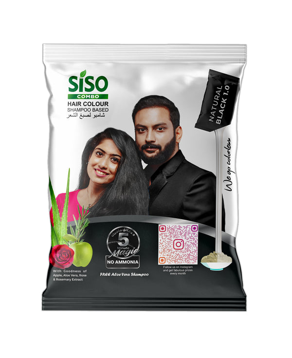Hair and Beard Natural Black - Hair Color - Siso Cosmetics: Cosmetics ...